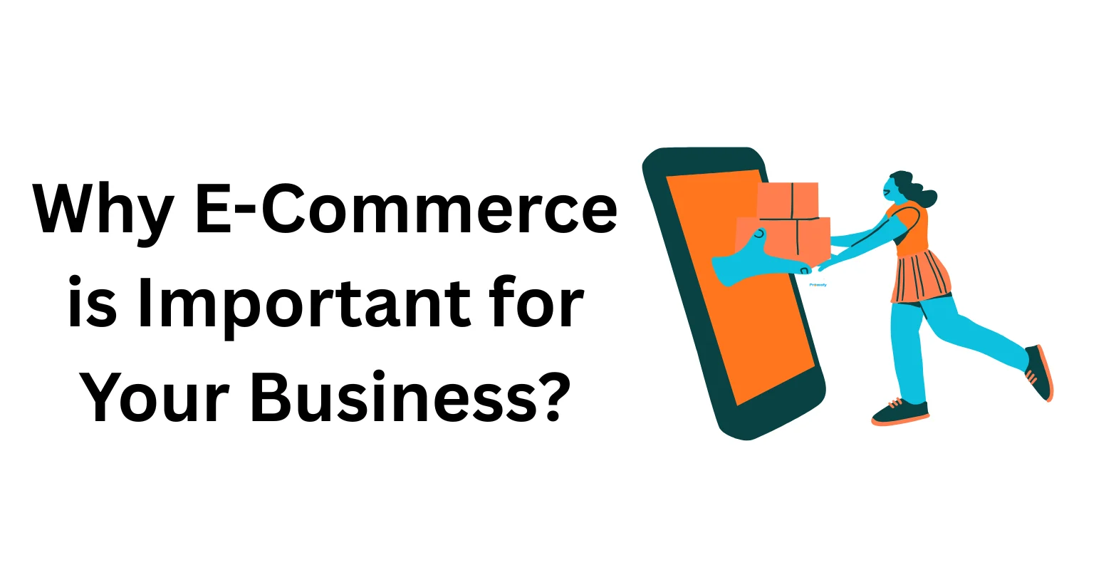 Illustration explaining why e-commerce is important for business growth and online sales