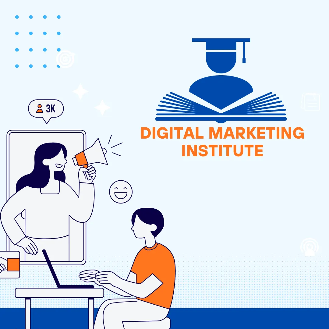 Digital marketing institute online training illustration
