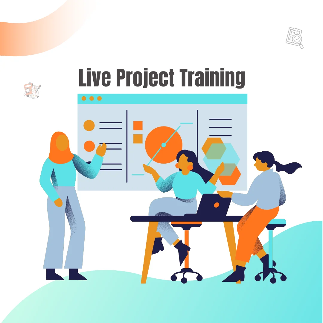 Live project training in digital marketing illustration